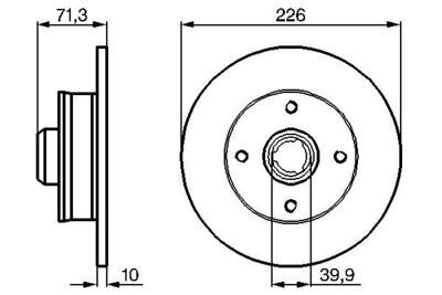 Volkswagen Polo Classic 1.6 1995-1999 Bosch Arka Disk 2 Adet (AFT)