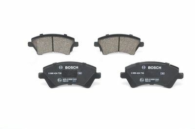 Toyota Corolla 1.4D4D 2002-2007 Bosch Ön Balata NETPAR23766