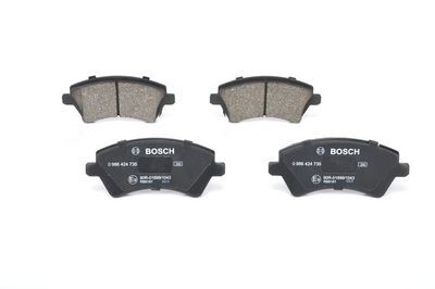 Toyota Corolla 1.4D4D 2002-2007 Bosch Ön Balata NETPAR23766 (1ND)