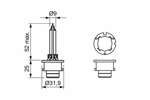 Bosch Xenon D4S Far Ampülü TEKLİ PAKET