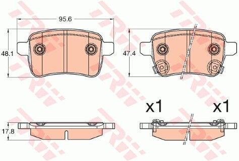 Fiat Egea 1.6MJ 2015-2026 TRW Arka Balata NETPAR2032