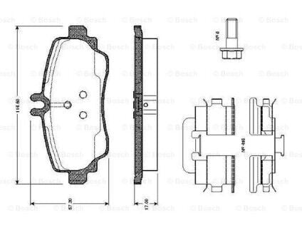 Mercedes A Serisi (168) A140 1.6 2000-2004 Bosch Ön Balata 23070 NETPAR2322