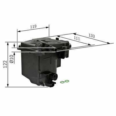 Citroen C4 1.6HDi 2004-2010 Bosch Mazot Filtresi N7006