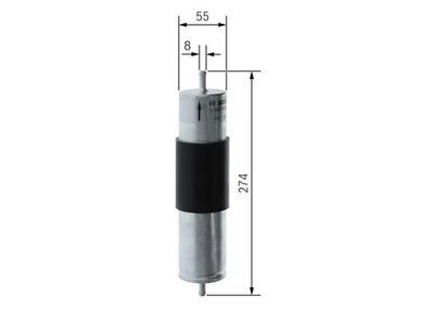 BMW X5 E53 3.0d 2003-2006 Bosch Mazot Filtresi NETPAR6463