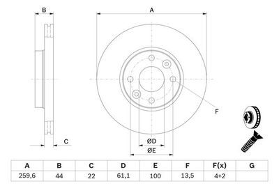Nissan Note E11 1.4 2006-2013 Bosch Ön Disk NETPAR9103 2 Adet (CR14)
