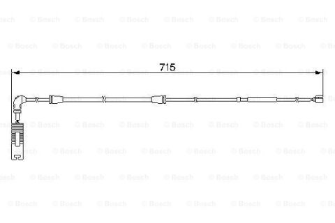 BMW X5 E53 3.0d 2001-2006 Bosch Arka Balata Fişi NETPAR4946