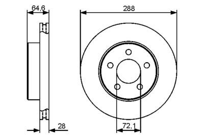 Jeep Liberty (KJ) 3.7 2001-2007 Bosch Ön Disk NETPARBD1271 2 Adet