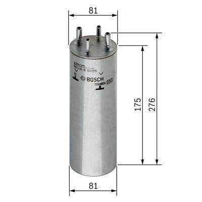 Volkswagen Caravelle T5 2.5TDI 2003-2009 Bosch Mazot Filtresi N6467 NETPAR6467 (AXE-BLJ-BNZ-BPC)