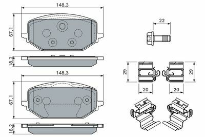 Peugeot 408 1.2 PureTech 2022-2025 Bosch Ön Balata NETPAR26588