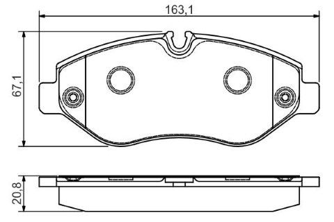 Mercedes Vito 110 CDI 2.1 2010-2014 Bosch Ön Balata NETPARNET29192