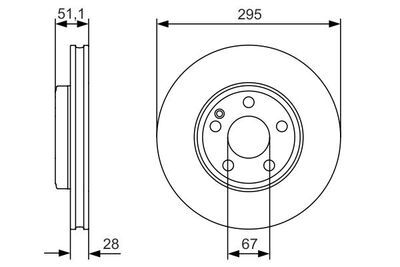 Mercedes A Serisi (176) A160 1.6 2015-2018 Bosch Ön Disk 295mm 2 Adet