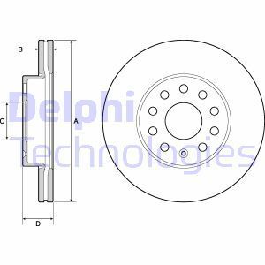 Seat Leon 2.0TSI 195 kw 2013-2016 Delphi Ön Disk 276mm NETPAR701C 2 Adet (CJX)