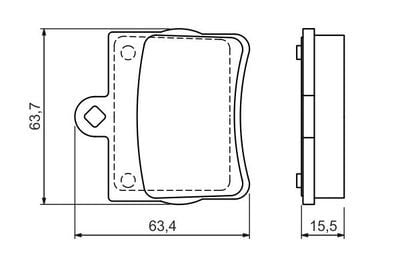 Mercedes C Serisi (202) C220 2.2 1993-1996 Bosch Arka Balata NETPAR21900
