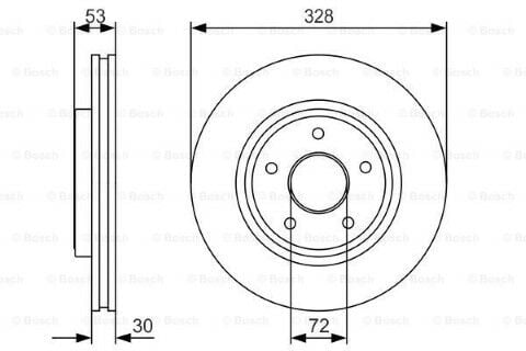 Jeep Commander 3.0CRD 2006-2011 Bosch Ön Disk 2 Adet
