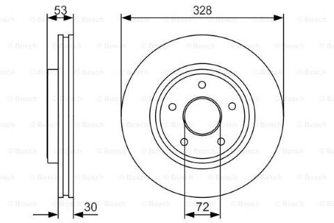 Jeep Commander 3.0CRD 2006-2011 Bosch Ön Disk 2 Adet