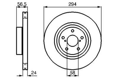 Subaru Forester 2.0 2012-2019 Bosch Ön Disk (294 mm) 2 Adet