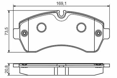 Mercedes Sprinter 413 CDI 2.1 2009-2013 Bosch Ön Balata NETPARNET29200