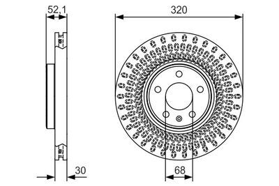 Audi A4 1.8TFSI 2008-2015 Bosch Ön Disk 320x30mm 2 Adet