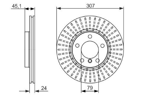 Mini Cooper S Countryman R60 1.6 2010-2016 Bosch Ön Disk 307mm 2 Adet