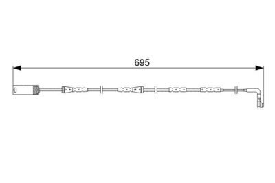BMW 4 F36 420d 2.0 2014-2015 Bosch Ön Balata Fişi 695mm