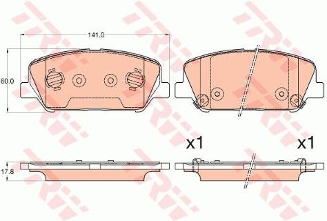 Hyundai i30 1.4 2011-2016 TRW On Balata
