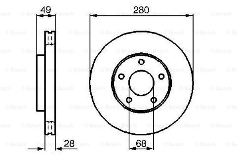 Nissan Maxima 2.0 2002-2006 Bosch Ön Disk 2 Adet