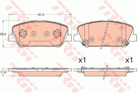 Hyundai i30 1.6 2011-2015 TRW On Balata