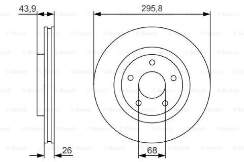 Nissan Qashqai+2 1.5dCi 2008-2013 Bosch Ön Disk 2 Adet