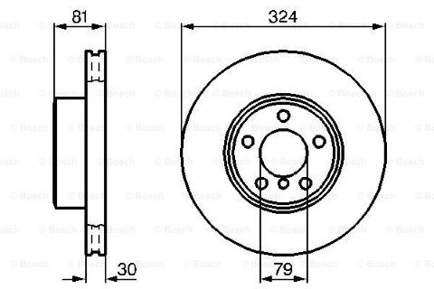 BMW 7 E65 730d 3.0 2002-2005 Bosch Ön Disk 2 Adet