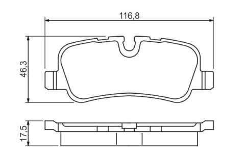 Land Rover Range Rover 3 3.0Td6 2002-2006 Bosch Arka Balata NETPAR24192