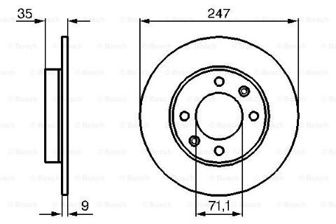 Citroen C4 1.6HDi 2006-2012 Bosch Arka Disk Rulmansız 2 Adet