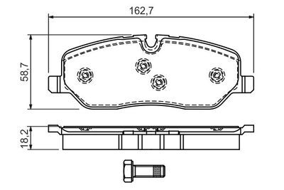 Land Rover Range Rover 3 3.0Td6 2002-2006 Bosch Ön Balata NETPAR24191