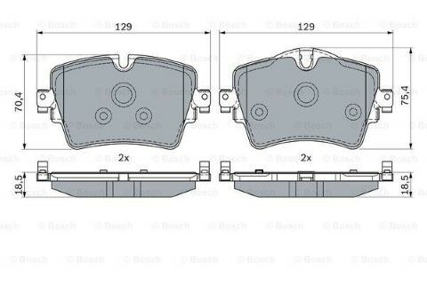 BMW 2 F44 216d 1.5 2020-2023 Bosch Ön Balata NETPAR25617