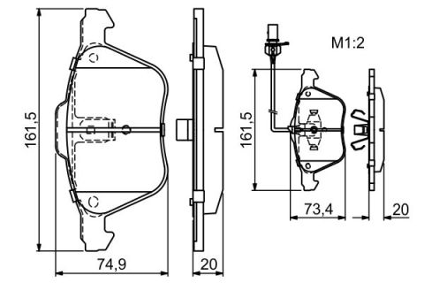Volkswagen Caravelle T4 2.5TDI 2000-2003 Bosch Ön Balata 23269