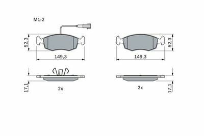 Fiat Punto 1.4 2012-2018 Bosch Ön Balata NETPAR25323