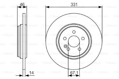 Mercedes ML Serisi (163) ML320 3.2	 1998-2003 Bosch Arka Disk 2 Adet